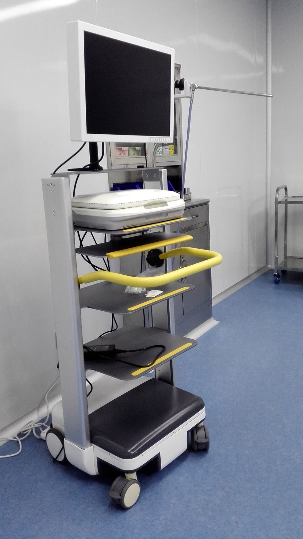 Adjustable Obstetrics And Gynecology Equipment Endoscopy Trolley Medical Endoscope