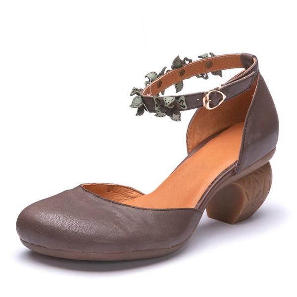 S388 Leather Shoes Handmade Toe Layer Cowhide High Quality Women'S Shoes Custom
