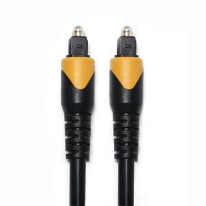 Wholesale Yelloow&amp;Black ​Toslink Digital Cable OD4.0 LSZH PVC Plated Gold Ject For Home Player CD Soundbar from china suppliers