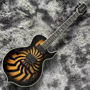 Wholesale Custom Grand Guitars Wylde Audio Odin Grail Charcoal Burst Buzzsaw Electric Guitar Ebony Fingerboard Active Pickup from china suppliers