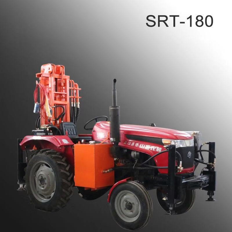 100m 120m 150m wheel tracto WATER WELL DRILLING RIG shallow water well drilling equipment trailer mounted drilling