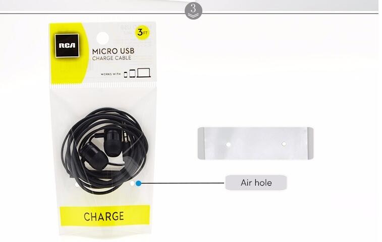 Plastic hanger cosmetic packaging PP bags/opp header bag with self adhesive