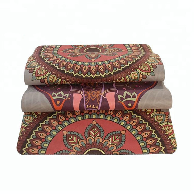 Non - Slip Durable Rubber Sheet Roll Suede Women Beginners Yoga Mat