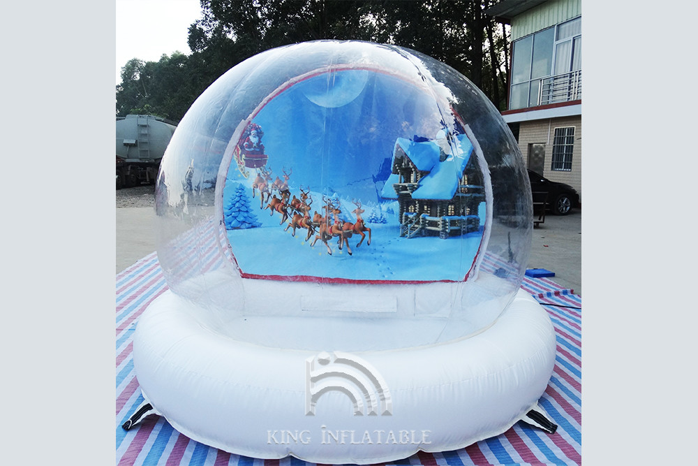 Inflatable Snow Globe Bubble 4m 5m 6m 8m Inflatable Transparent Ball For Christmas Decoration
