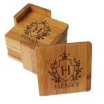 organic bamboo round shape costers cup coaster coaster holder for hot selling