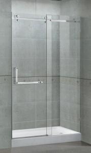 Wholesale 10MM Self - Cleaning Frameless Glass Shower Doors Red Bronze Stainless Steel Accessories from china suppliers