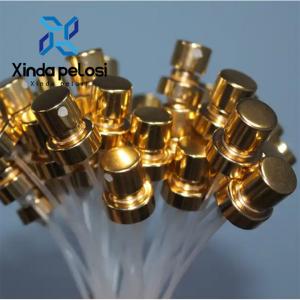 Wholesale Perfume Bottle Crimp Pump Golden Colour Aluminium Sprayer from china suppliers