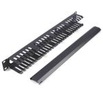 Networking 1U 19 Inch 24 port 48 Slots Horizontal Metal Cable Management
