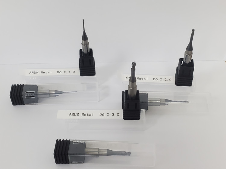 CAD CAM Cutters 3mm Dental Milling Burs For Zirconia Block Metal Emax