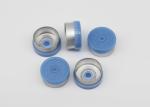 13mm Light Blue Smooth Flange Injection Pharmaceutical Flip Off Cap