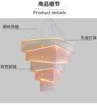 Hotel Large Project Chandelier rectangle interior lighting(WH-CC-26)