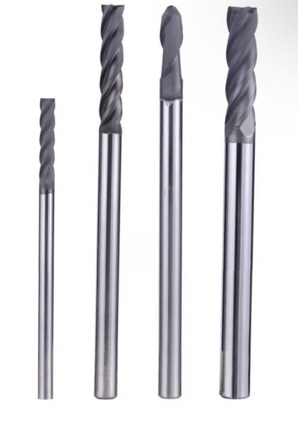 Professional Grade Solid Carbide Graphite Ball End Mills Diamond Coated for