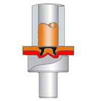 self piercing riveting gun machine for busbar