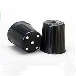 Thick 3Gal Plastic Nursery Pot 23cm Height Transplant HDPE Plant Pots