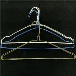 Blue Color 2.0mm Dry Cleaner Metal Wire Suit Hanger For Laundry Supply