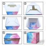 Baby Gender Reveal Voting Box Boys and Girls Gender Voting Game Box for Baby