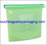 Microwave safe Food storage bag silicone fresh bag 20 x 18 cm 1000 ml