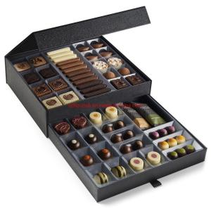 Wholesale Embossed Texture Customized Gift Box Chocolate Candy Magnetic Cardboard Box Packaging from china suppliers