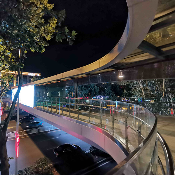 Butt Weld Sa.2.5 Q235B Steel Pedestrian Overpass Bridge