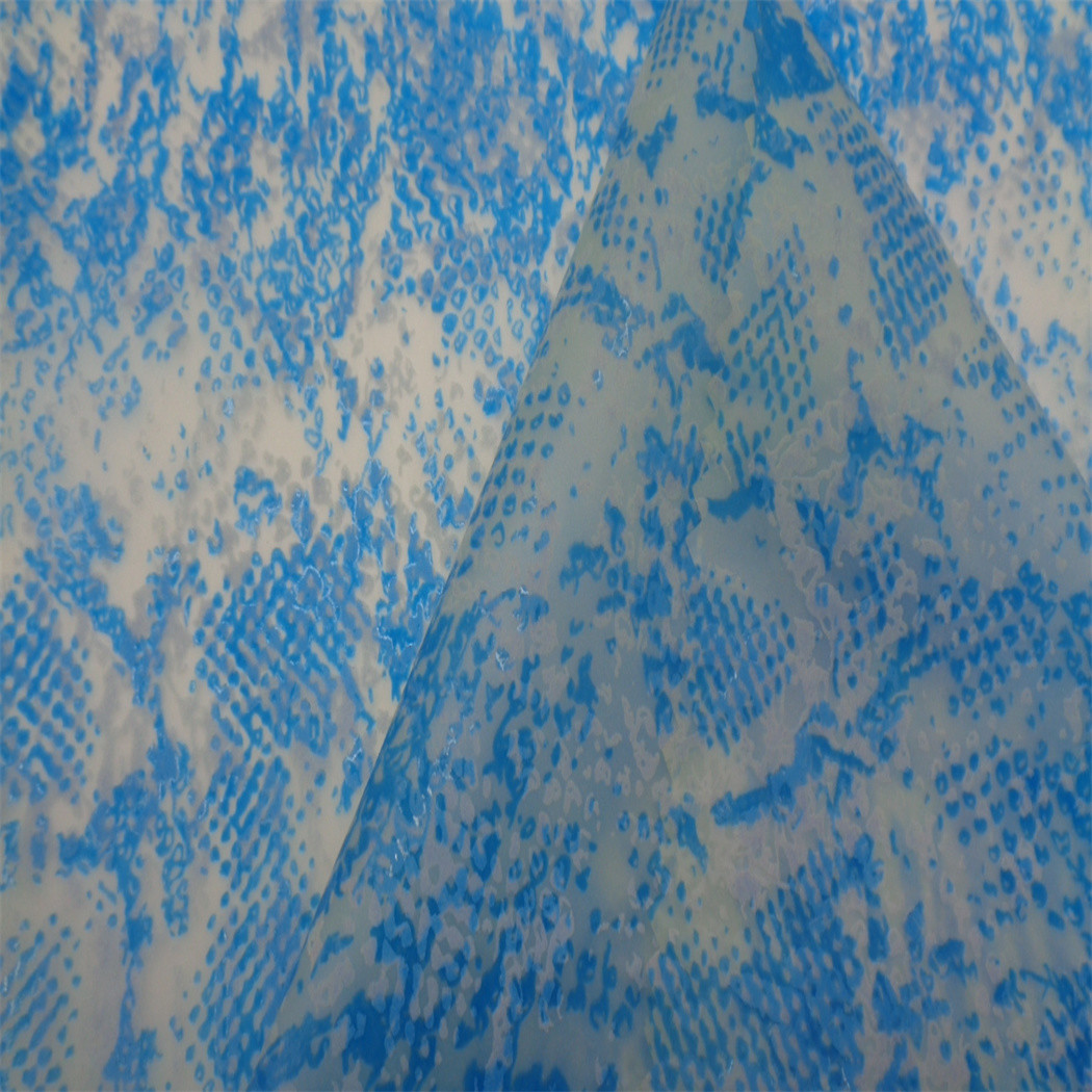 Printed 100 TPU Winter Jacket Fabric 198gsm Water Resistant