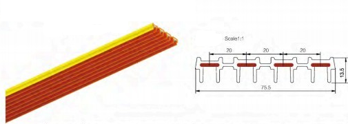 Trunking Trolley Busbar 6 Poles 120m Pure Copper Core Rail Collect