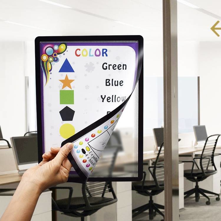 A5 A4 Self Adhesive Document Holder Double Side Display Round Corner RFW1906