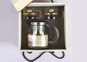 Wholesale Durable Tea Infuser Set , Handcrafted Teapot Gift Set 700ml Kattle / 2 Cup from china suppliers