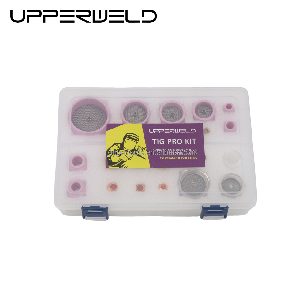 Gas lens wedge collect Glass Cup and Ceramic Tig Welding Nozzle set ideal for welding