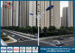 Wind Prood Polygonal Street Light Poles , IP 65 Street Lamp Pole For Road Lamps