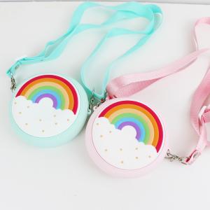 Wholesale Mini Rainbow Custom Made Silicone Shoulder Bag For Kid Baby from china suppliers