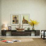 Modern Home Wood Family Room Storage Cabinets Living Room TV Stand