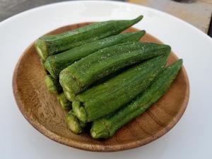 Wholesale BBQ Flavor Vacuum Fried Vegetables , VF Processing Dried Orka Snack Food from china suppliers