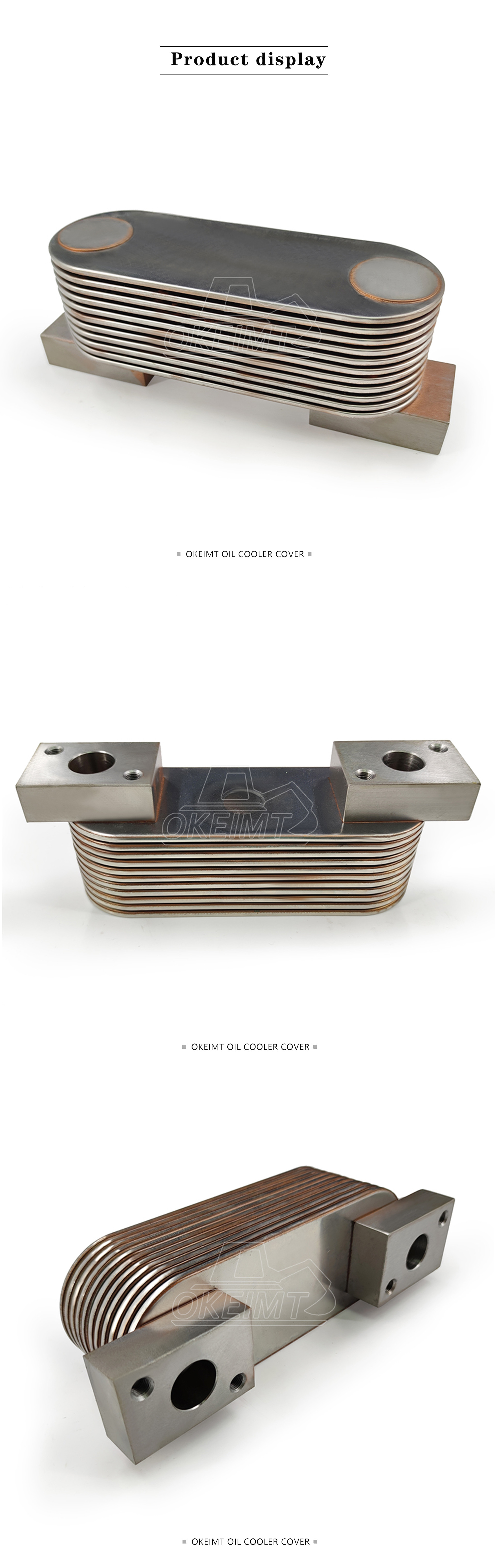 High performance diesel engine truck parts automobile K19 oil cooler kit 3201785