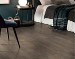 20cm Width Mildewproof Wooden Porcelain Tiles Dark Brown Ceramic 0.95cm