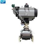 Pneumatic Actuator F316 Stainless Steel Flanged Ball Valves 6'' 150LB