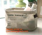 dirty clothes storage flower printed canvas folding basket ,laundry basket,