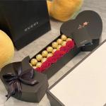 Creative Double Heart Shaped Flower Box Love Drawer Gift Packaging Box for OEM