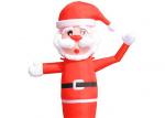 Oxford 1 Leg Santa Clause Inflatable Tube Man Digital Printing For Advertising