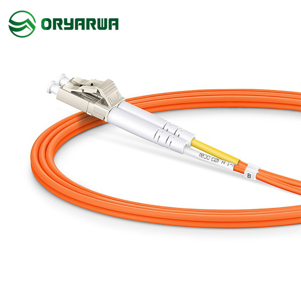 LC UPC To LC UPC 0.9 2.0 3.0 OM2 Fiber Optic Multimode Patch Cord Duplex 3m
