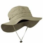 Khaki Washed Mesh Unisex Bucket Hat , Anti - Wrinkle Fisherman Bucket Hat With