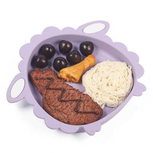 Wholesale Purple Sheep Silicone Section Plate Silicone Childrens Plates For Toddlers from china suppliers