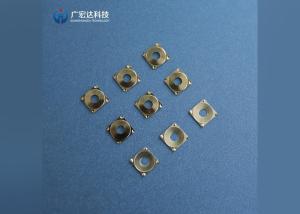 Wholesale Stainless Steel SUS301 Tactile Metal Domes , 4 Leg Cross Click Domes With Hole from china suppliers
