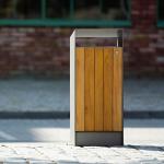Sustainable 880mm High 45L Outdoor Patio Garbage Can