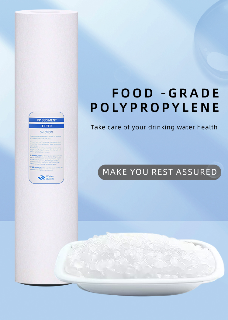 Large Diameter 20 Inch PP Sediment Filter Cartridges for Water Filtration Replacement