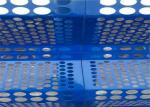 Perforated Steel Pvc Coated Windbreak Panels , Anti Wind Dust Net Long Validity