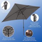 Patio Umbrellas 9' Light Beige, Outdoor Umbrella Market Table Umbrellas with