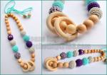 Teething toy, Juniper tooth, Teething necklace, Breastfeeding Necklace for Mom