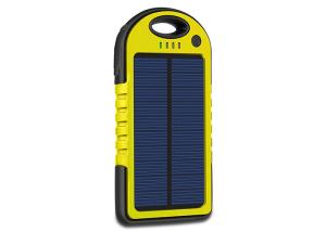 Wholesale Laser Logo Yellow Solar Powered Portable Charger 6000mAh Bettery Capacity from china suppliers