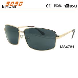 Wholesale Hot selling metal sunglasses with UV 400 protection lens,suitable for men from china suppliers
