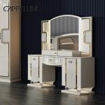 Wholesale Price King Size Double Leather Bed Suite Master Room Home White Full